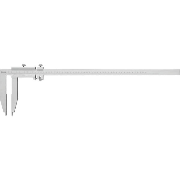 DIESELLA Værkstedsskydelære 0-1500x0,05 mm med finjustering og 200 mm kæber