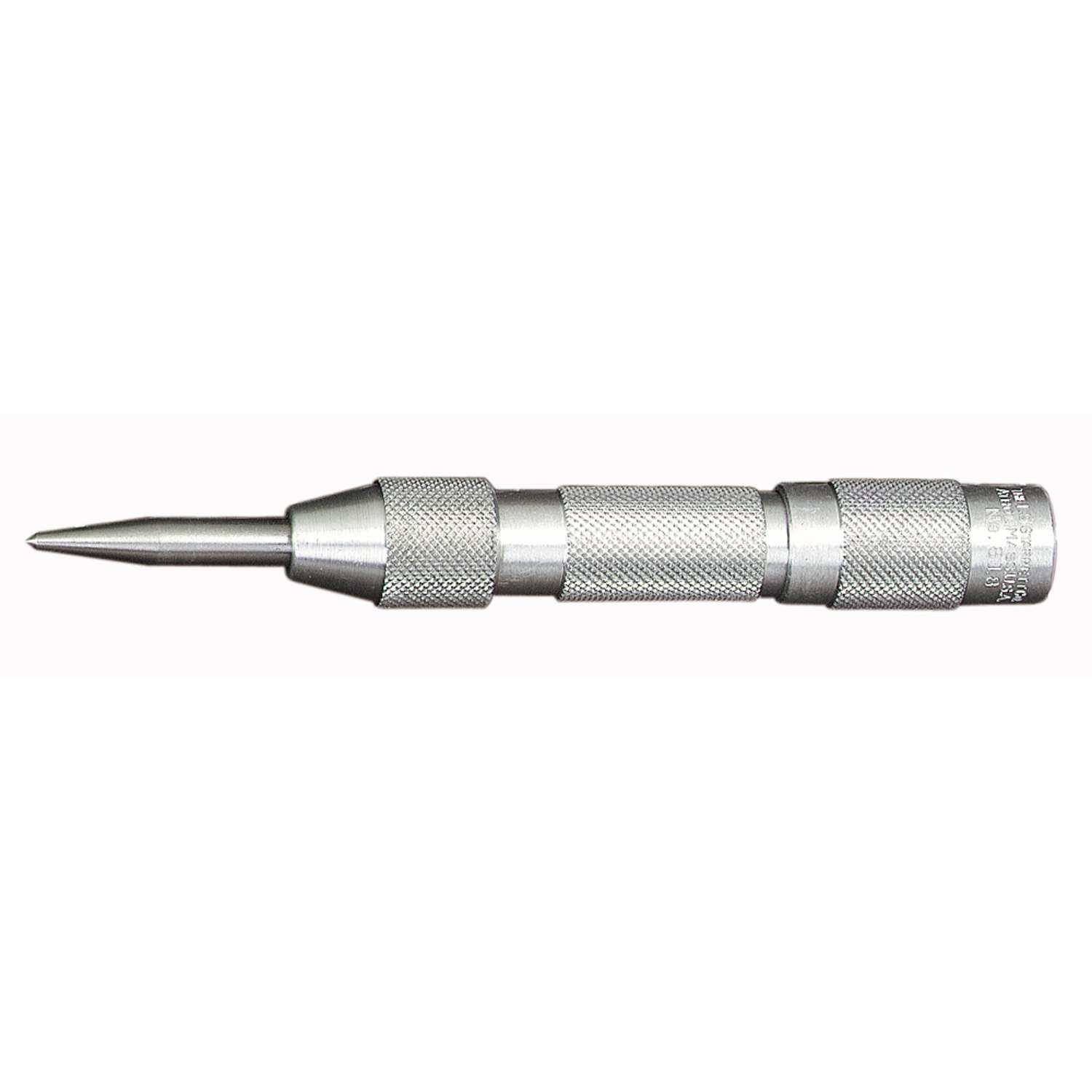 Starrett 117B Körner Mit Rundem Schaft – 10,2 Cm Lang, Konische Spitze 2,5 Mm, Aus Vergütetem Stahl, Geriffelter Griff