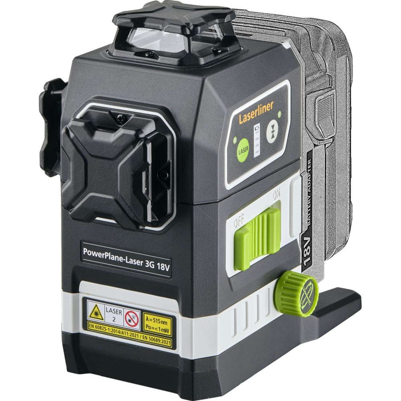 LASERLINER Krydslaser PowerPlane-Laser 3G Multi-18V