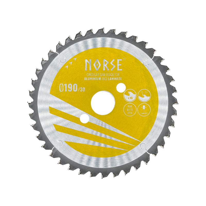 NORSE Rundsavsklinge Aluworker 190×2,8×30mm Z40