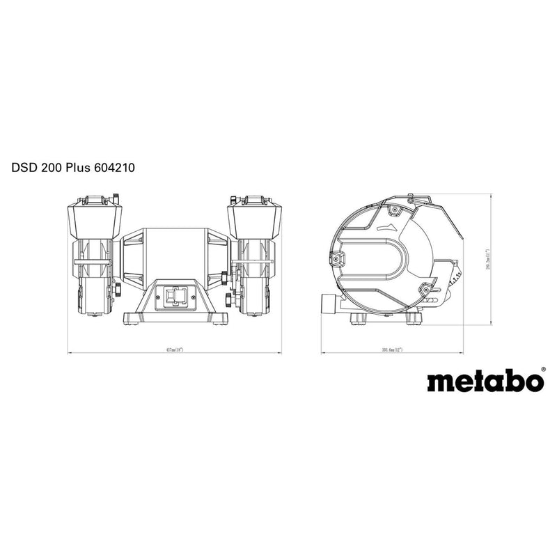 METABO Bænksliber DSD 200 Plus / 400 volt