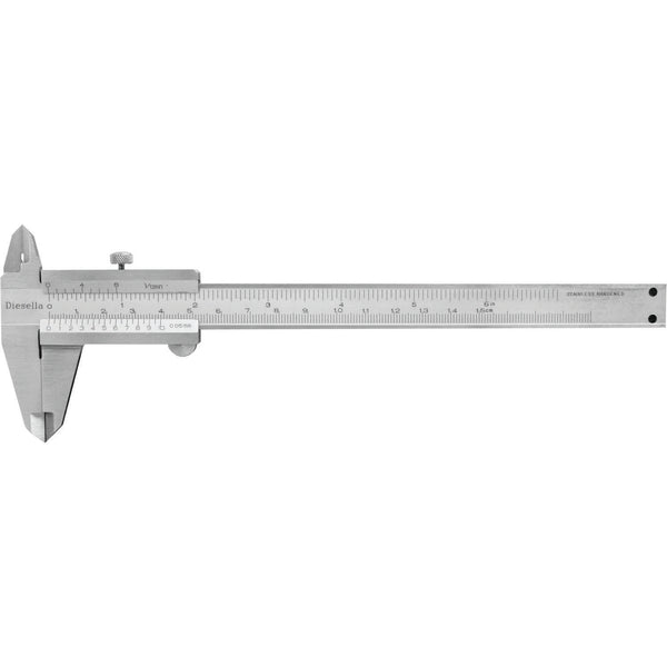 DIESELLA Skydelære med skruelås 0-150x0,02 mm og 40 mm kæber