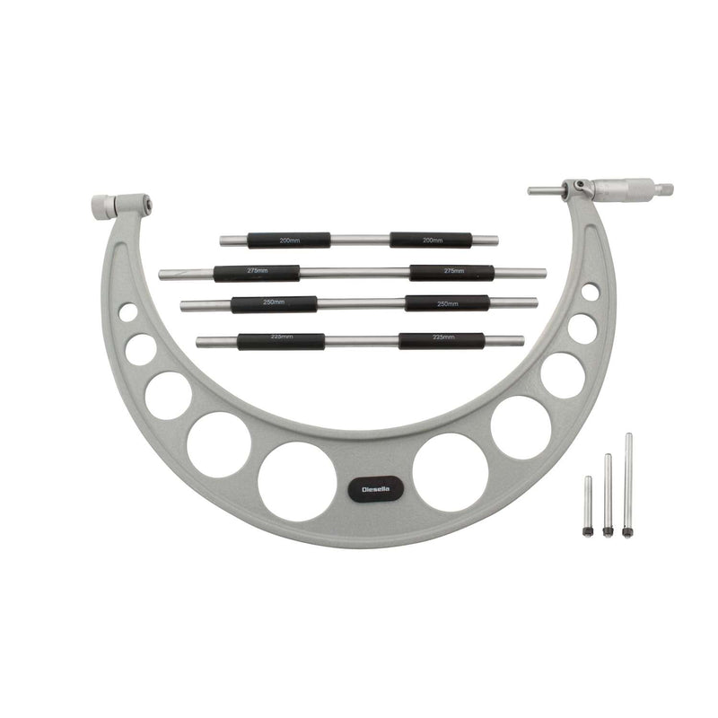 DIESELLA Mikrometerskrue 0-100 mm med udskiftelige indsatser