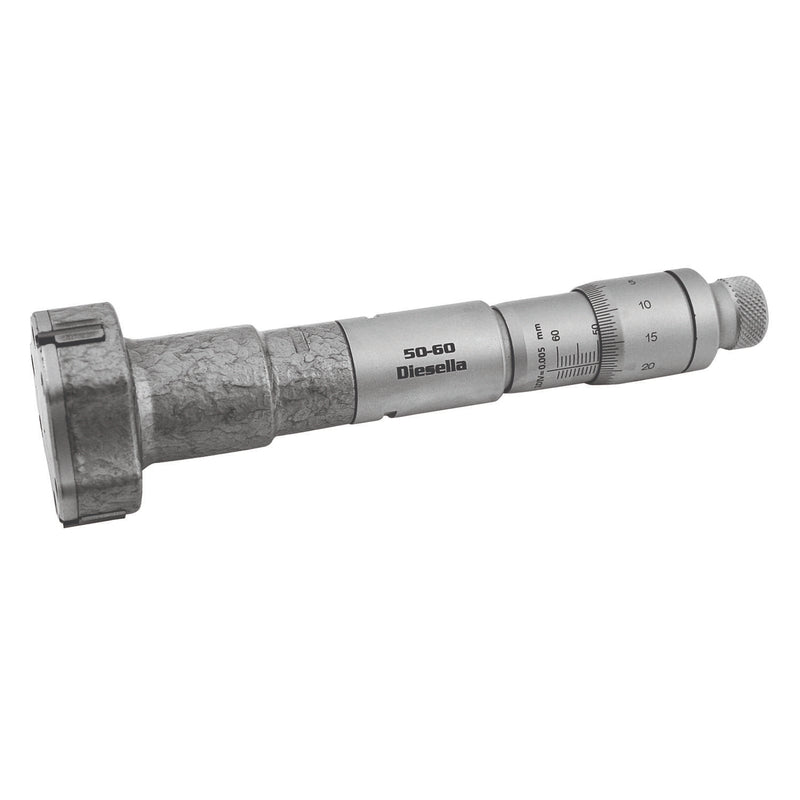 DIESELLA Indvendig 3-punkt mikrometer 50-60 mm (uden kontrolring)