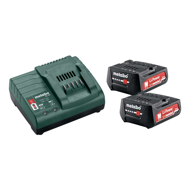 METABO Batteri pakke Basis-sæt 12V 2X2,0Ah