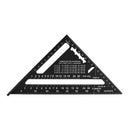 DIESELLA Speedvinkel i aluminum med sort-oxideret 185x185mm 0-90Gr.