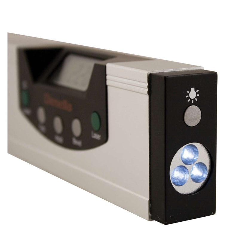 DIESELLA Digital vaterpas 230 mm/0,05° med +-laser- og LED lys