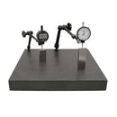 DIESELLA Granitbord 400x400x50 mm med 3xM8 gevindhuller DIN 876 Grad 0