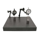 DIESELLA Granitbord 400x400x50 mm med 3xM8 gevindhuller DIN 876 Grad 0