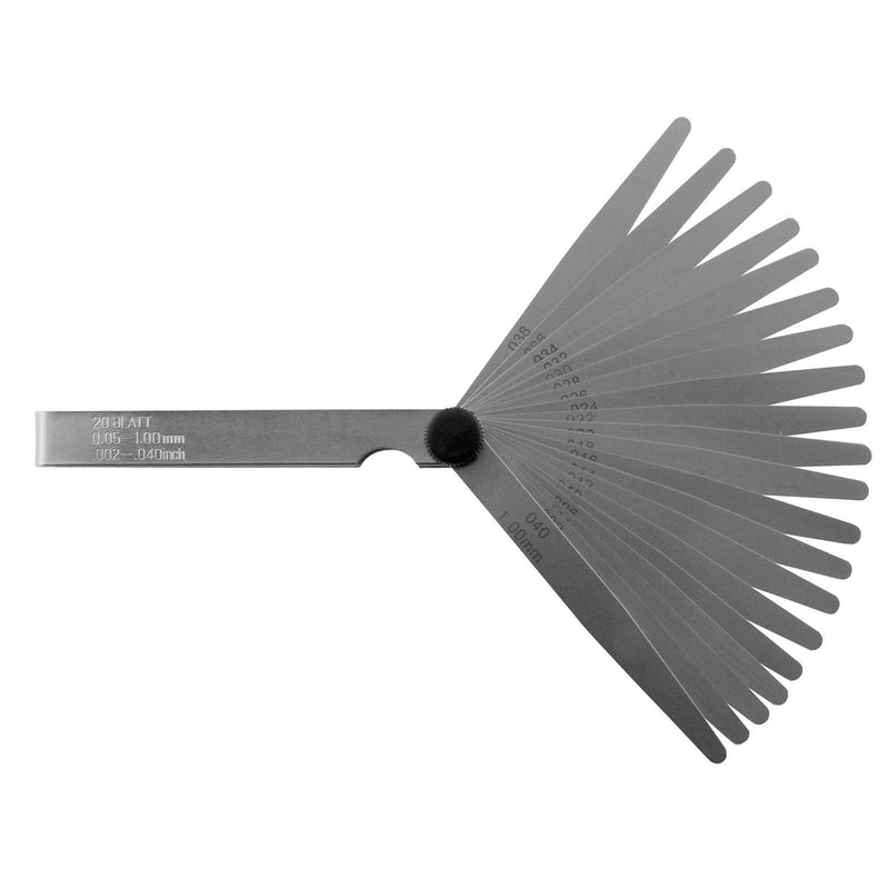 Diesella Søgerblade 0,05-1,00mm (13 blade) 100mm med konisk afrunding og 10mm bredde