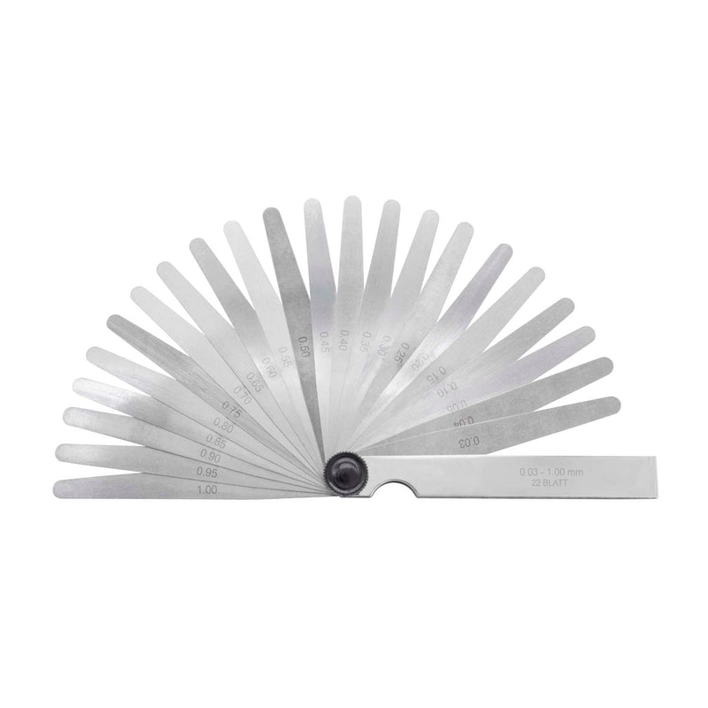 DIESELLA Søgerstål 0,03-1,00 mm (22 blade) 100 mm med konisk afrunding og 13 mm bredde