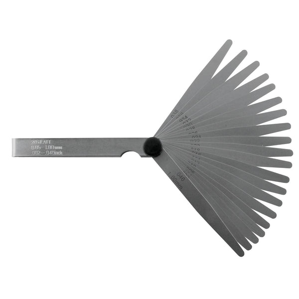 DIESELLA Søgerstål 0,02-0,50 mm (25 blade) 100 mm med konisk afrunding og 13 mm bredde