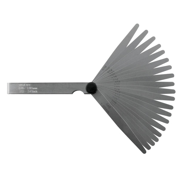 DIESELLA Søgerstål 0,03-1,00 mm (26 blade) 100 mm med konisk afrunding og 13 mm bredde