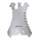 DIESELLA Ridse skabelon 5-100mm til zink og kobber