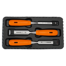 BAHCO Stemmejernsæt med polypropylenhåndtag 3 dele 414-S3-EUR