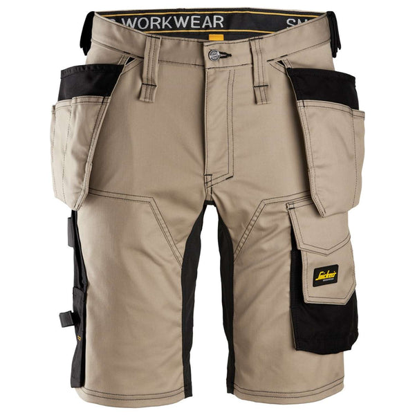 SNICKERS Arbejdsbukser shorts m/hylsterlommer 6141 khaki