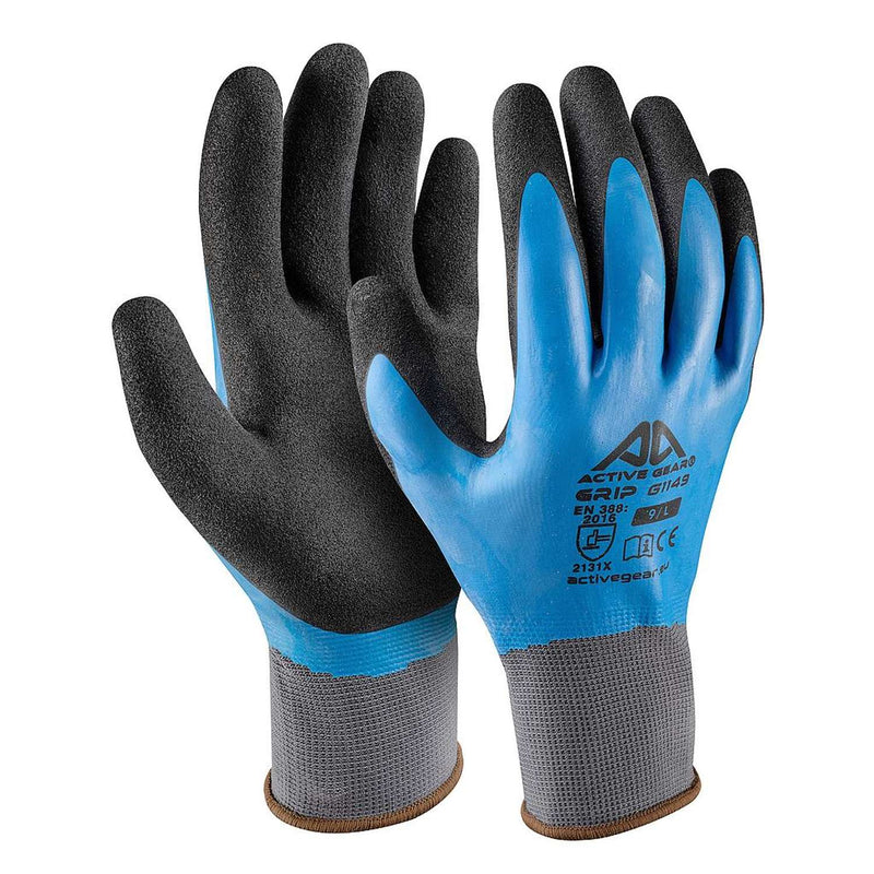 AG Arbejdshandske Blue latex Active GRIP