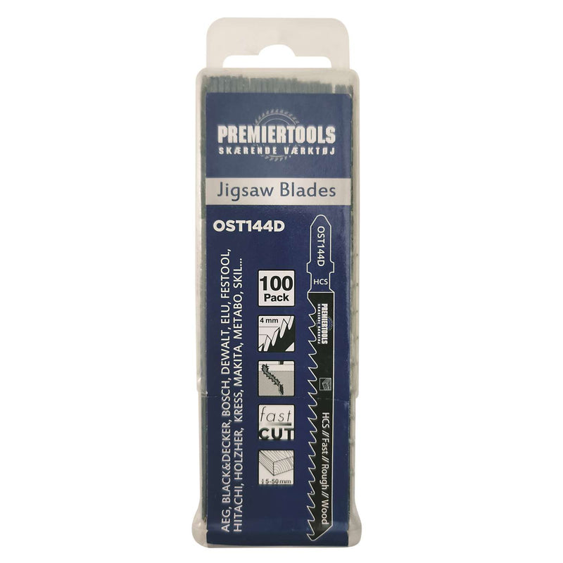 Premier Tools Stiksavklinger 100mm til træ T144D 100stk