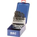 BOHRCRAFT Spiralborsæt M13 BC HSS-R DIN 338 1-13x0,5/25-dele