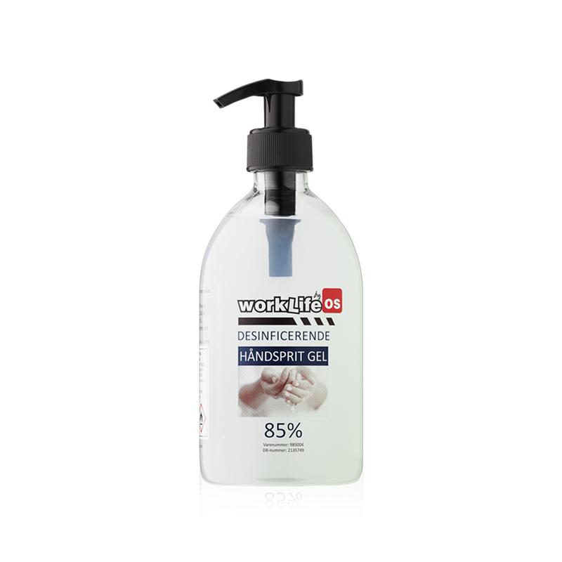 Worklife Håndsprit Gel 85% 500ml