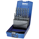 BOHRCRAFT Spiralborsæt KG10 OX HSS-G sort 1-10x0,5 /19-dele