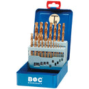 BOHRCRAFT Spiralborsæt MT10 BC HSS-TiN DIN 338  1-10x0,5/19-dele
