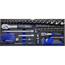 BATO Værktøjssæt 120 dele 2 skuffer EVA