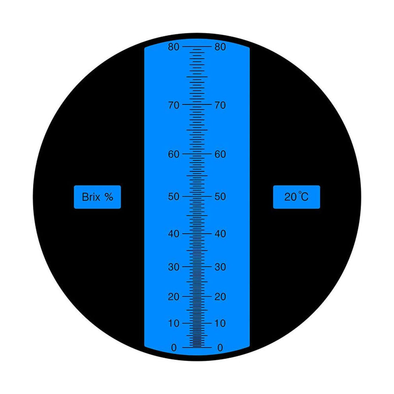 DIESELLA Brix refraktometer 0-80% (ATC) Min. 0,5%, nøjagtighed +0,5%