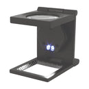 DIESELLA Trådtæller med måleskala (Foldbar) med 8X forstørrelse med LED lys og Ø30 glaslinse