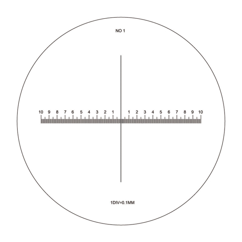 DIESELLA Skala nr. 1 til målelup 10X forstørrelse (art. 15405226)