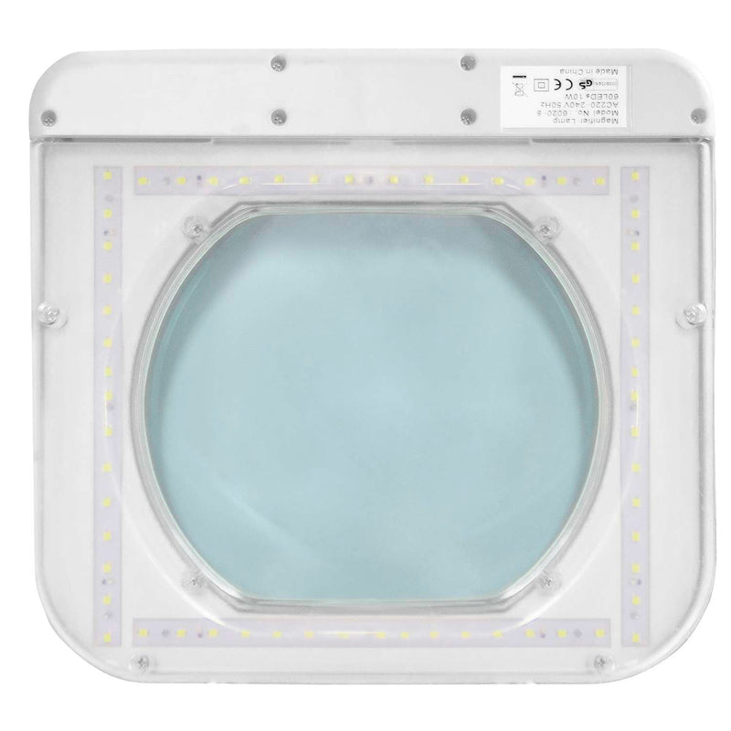 WRKPRO LED Luplampe "SIRIUS" med 19x16 cm linse og 3D dioptri (1,75X)