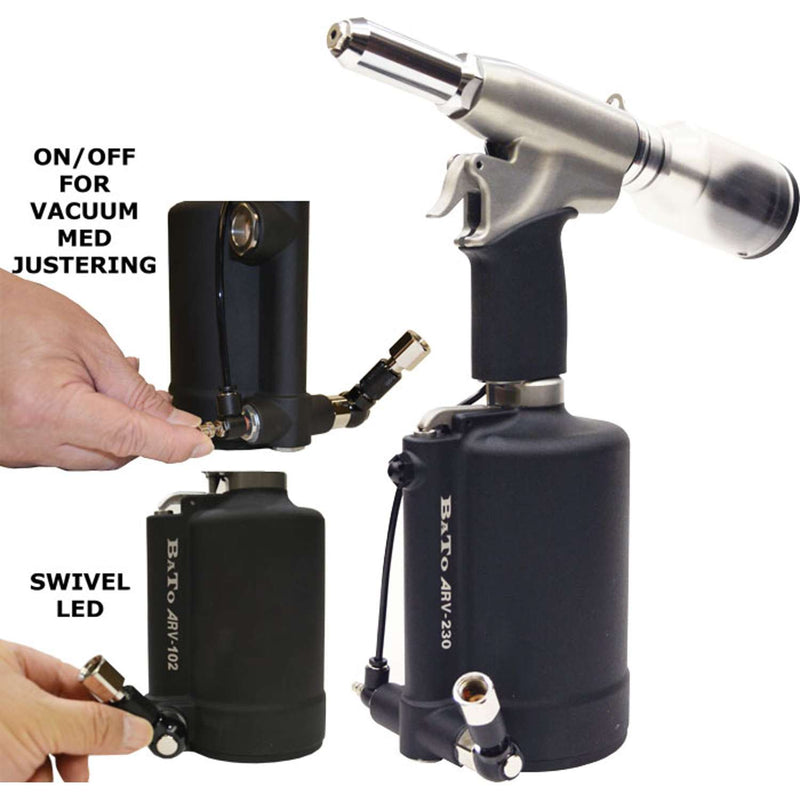 BATO Heavy-Duty Luftnitteapparat 4,0-6,4mm Med vacuum system