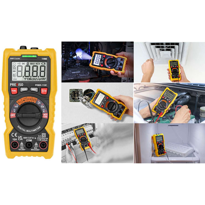 PREXISO Digitalt multimeter PDMX-113C AC/DV 600V