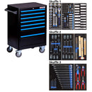 BATO Værktøjsvogn 7 skuffer 132 dele 9106-132