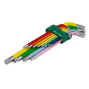 BATO Stiftnøglesæt farvet XXL-JUMBO lang torx 10-80 13 dele