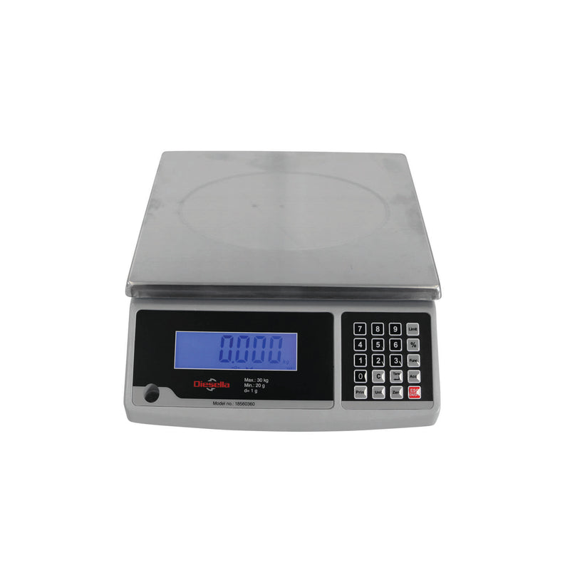 DIESELLA Pakkevægt 6 kg / inddeling 0,2 g med tællefunktion og LCD display
