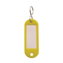 DIESELLA Nøgleskilt i plast med rude og S-krog (50 stk forpakning-GUL farve)
