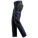 SNICKERS Arbejdsbukser i fuldstretch med hylsterlommer 6271 navy/sort
