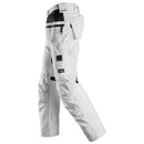 SNICKERS Canvas+ stretch-arbejdsbukser+ med hylsterlommer 6224 hvid
