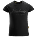 SNICKERS Junior-T-shirt med logo 7514 sort