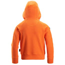 SNICKERS Juniorhættetrøje med logo og lang lynlås 7512 orange