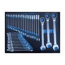 KRAFTMAN Værktøjsvogn 501 dele stor m/træplade