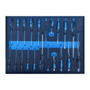 KRAFTMAN Værktøjsvogn 501 dele stor m/træplade