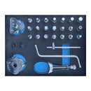 KRAFTMAN Værktøjsvogn 501 dele stor m/træplade