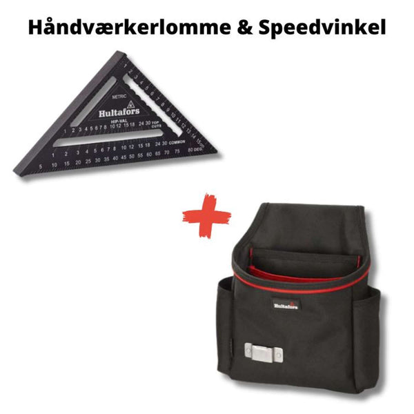 HULTAFORS Håndværkerlomme inkl MRS 180mm speedvinkel