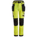 SNICKERS Juniorbukser i 4-vejs stretch 7575 Neon gul/sort