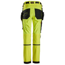 SNICKERS Juniorbukser i 4-vejs stretch 7575 Neon gul/sort