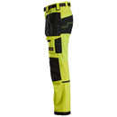 SNICKERS Juniorbukser i 4-vejs stretch 7575 Neon gul/sort