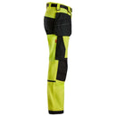 SNICKERS Juniorbukser i 4-vejs stretch 7575 Neon gul/sort