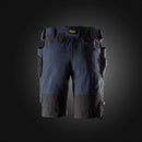 SNICKERS Shorts i stretch med hylsterlommer 6118 navy/sort